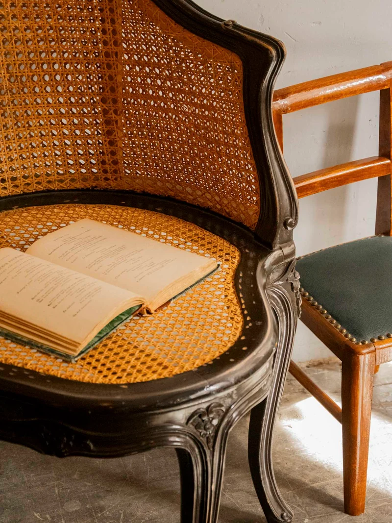 Ernest, le fauteuil ancien en cannage N°1583