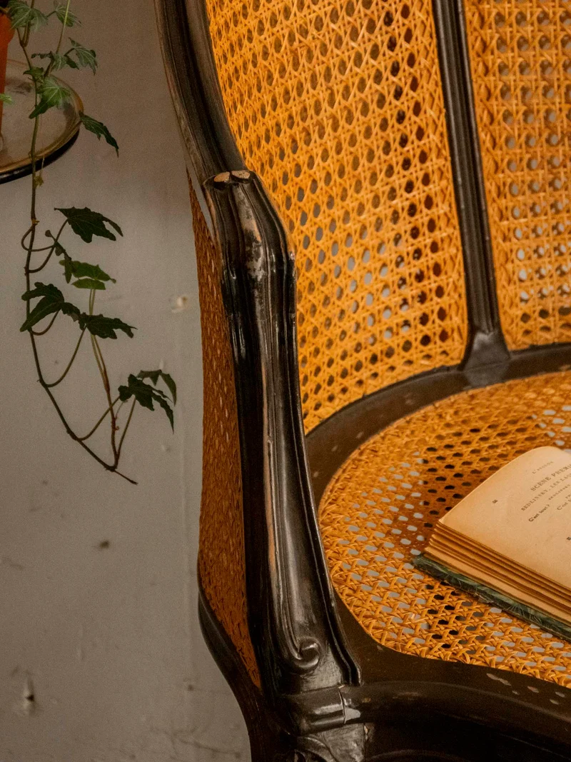 Ernest, le fauteuil ancien en cannage N°1583