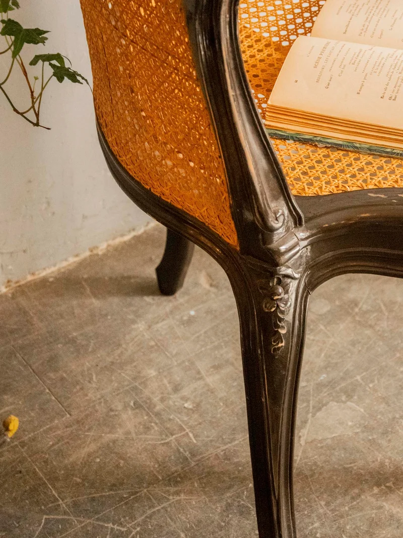 Ernest, le fauteuil ancien en cannage N°1583