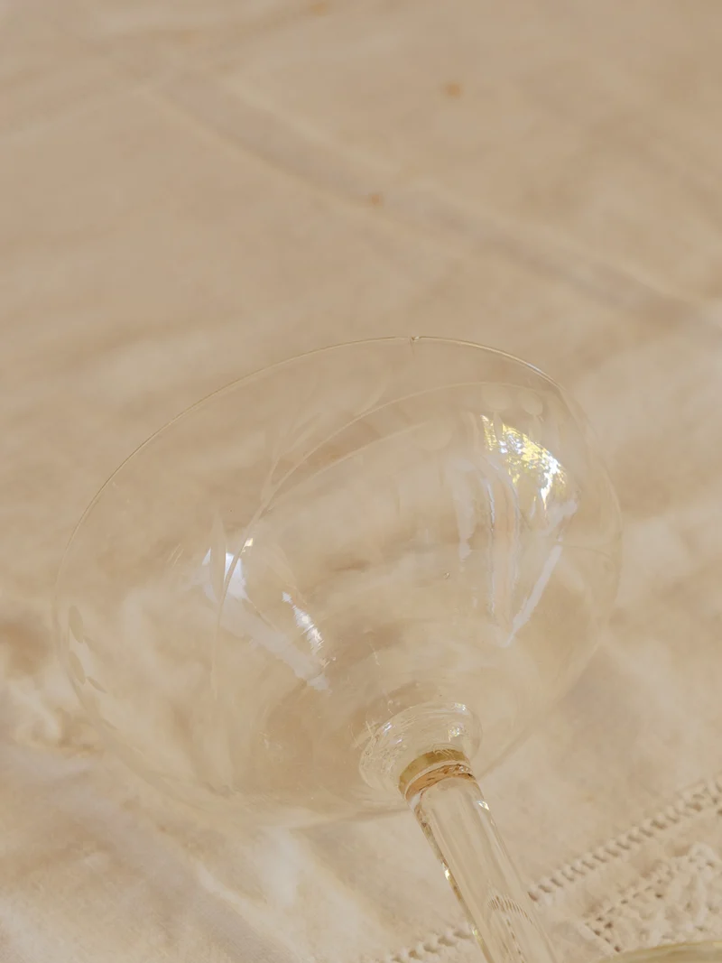 Eugène, le lot de 5 coupes à champagne en verre N°249