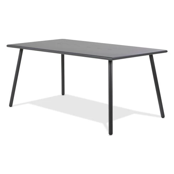 Table repas outdoor métal anthracite