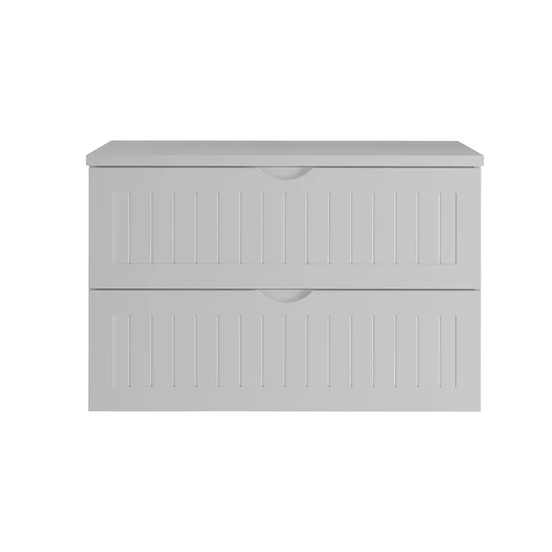 Meuble sous-vasque 80cm plan de toilette Soline Blanc