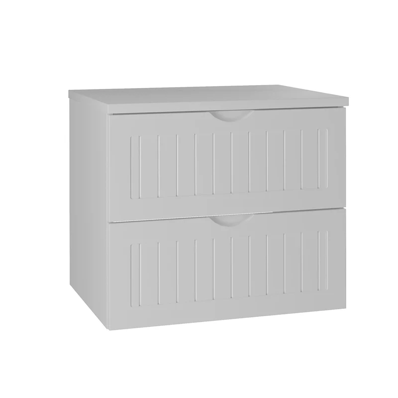 Meuble sous-vasque 60cm plan de toilette Soline Blanc
