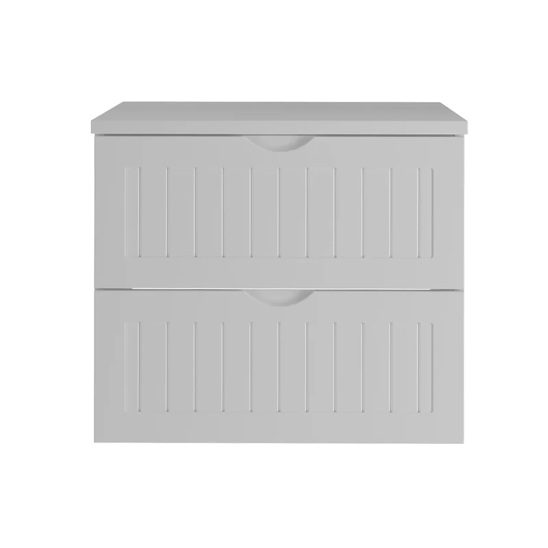 Meuble sous-vasque 60cm plan de toilette Soline Blanc