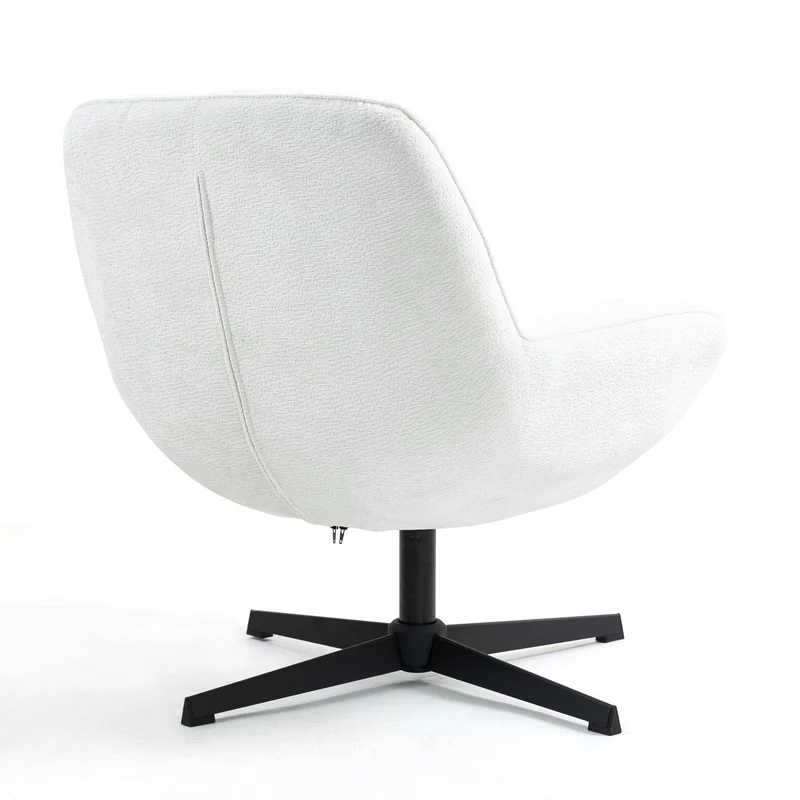 Fauteuil pivotant blanc