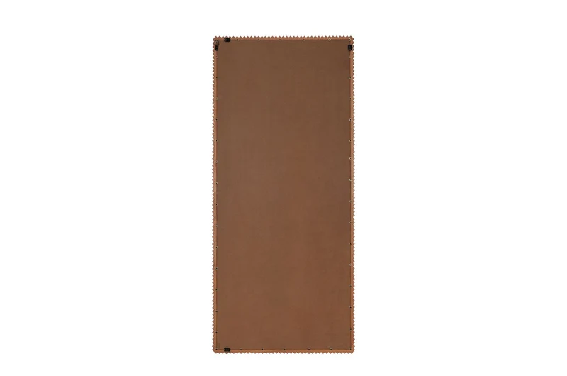 Casa Padrino Luxus Wandspiegel Braun 80 x 4 x H. 180 cm - Großer Wandspiegel Kiko XL mit Rahmen aus Mindi-Holz im Amber Finish - Luxus Deko Accessoires