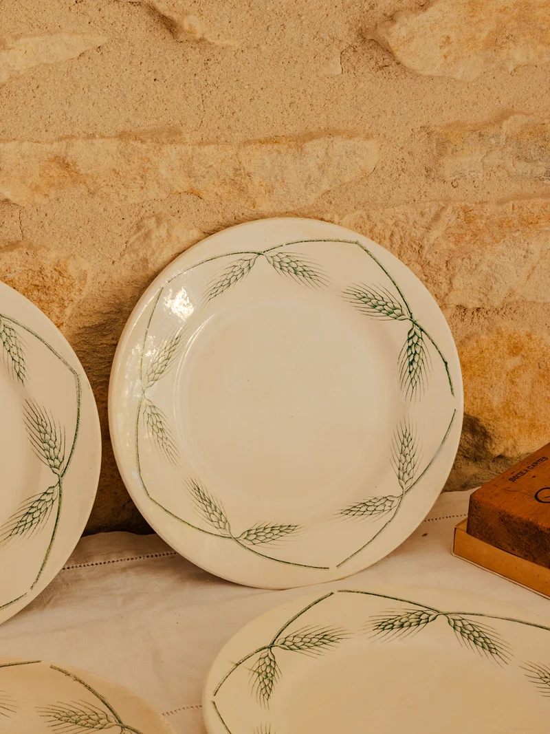 Antoinette, le lot de 4 assiettes creuses en faïence N°346