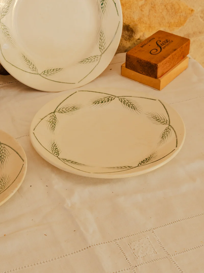 Antoinette, le lot de 4 assiettes creuses en faïence N°346