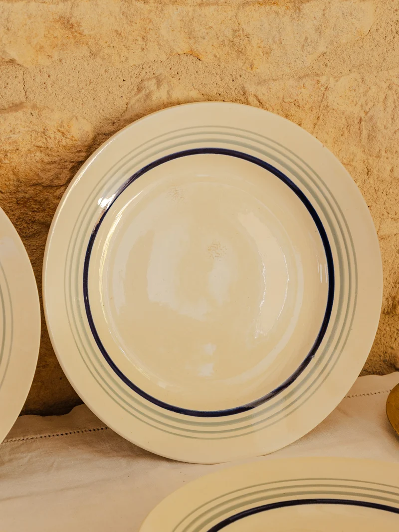 Antoinette, le lot de 4 assiettes creuses en faïence N°344