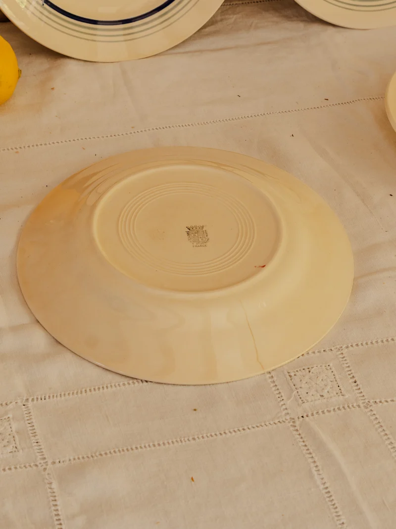 Antoinette, le lot de 4 assiettes creuses en faïence N°344