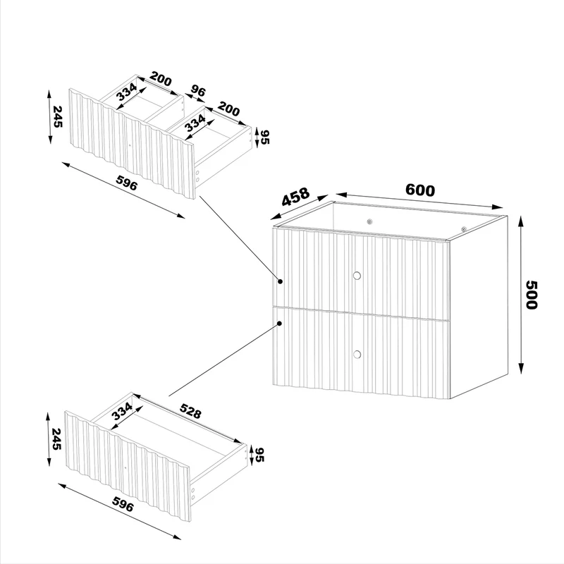 Ensemble meuble double vasque encastrée 120cm et colonne Izae Cachemire