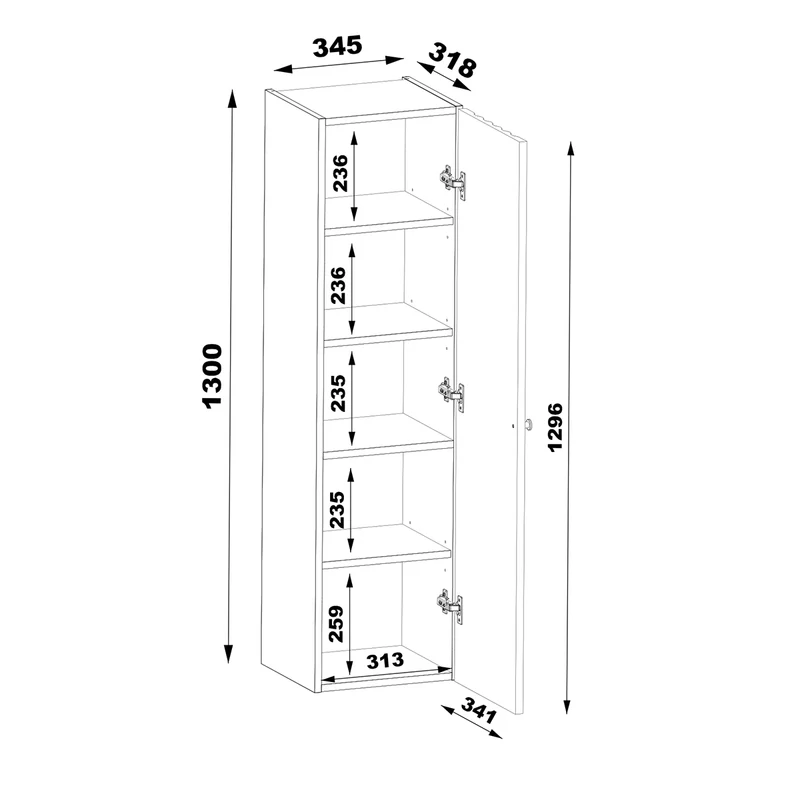 Ensemble meuble double vasque encastrée 120cm et colonne Izae Cachemire