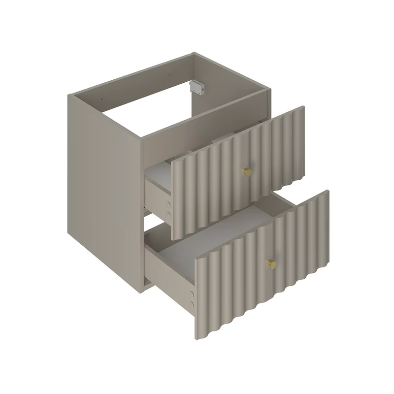Meuble double vasque encastrée 120cm Izae Cachemire