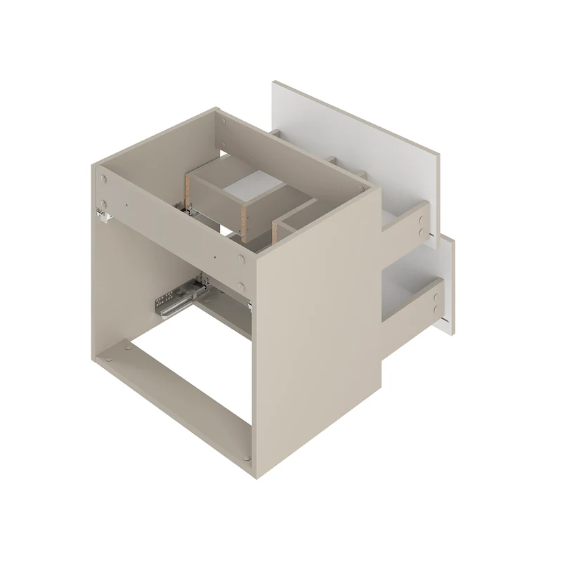 Meuble double vasque encastrée 120cm Izae Cachemire