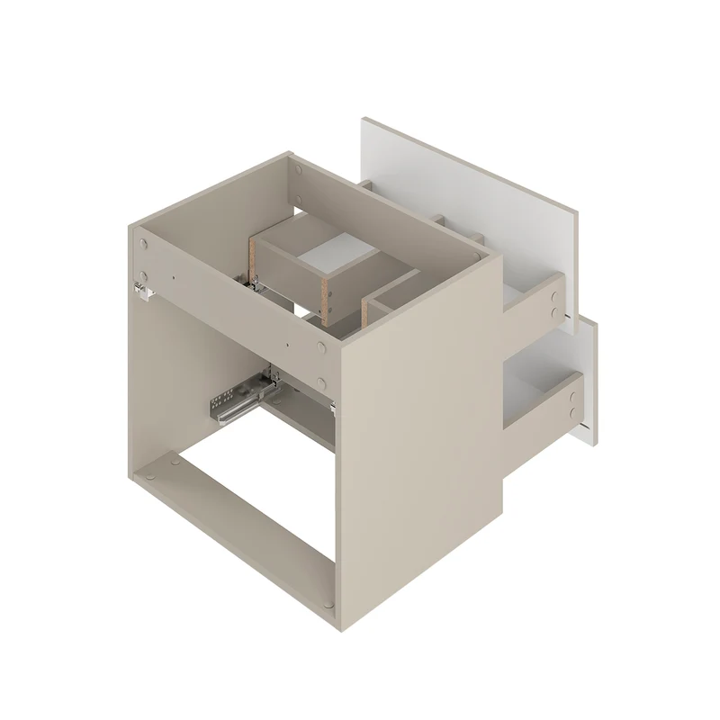 Meuble double vasque encastrée 120cm Ellie Cachemire