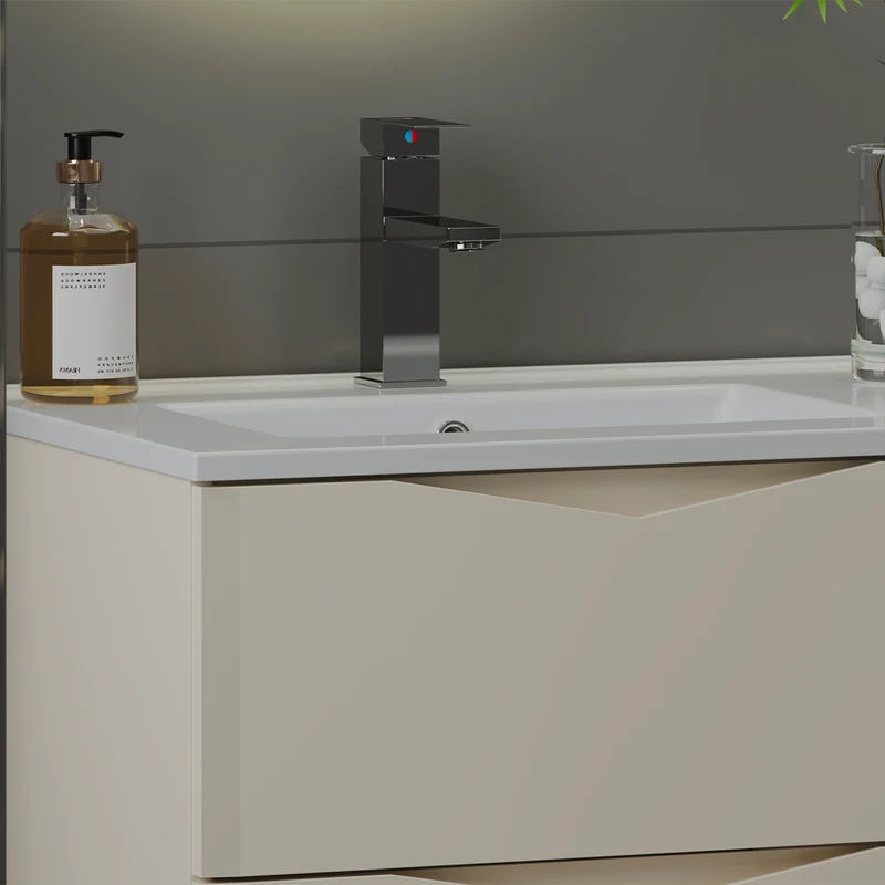 Meuble double vasque encastrée 120cm Ellie Cachemire