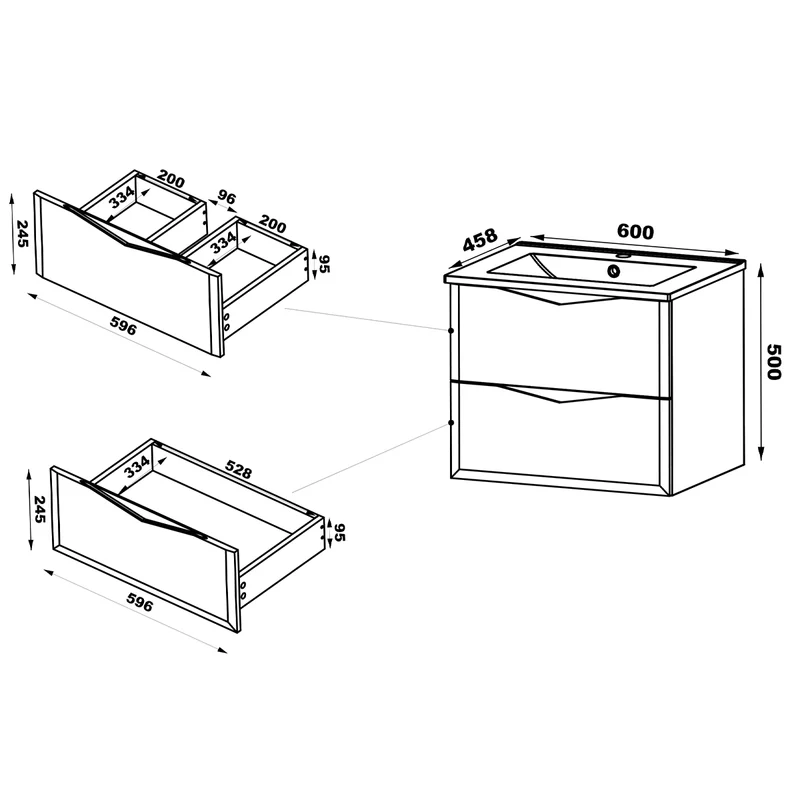 Meuble double vasque encastrée 120cm Ellie Cachemire