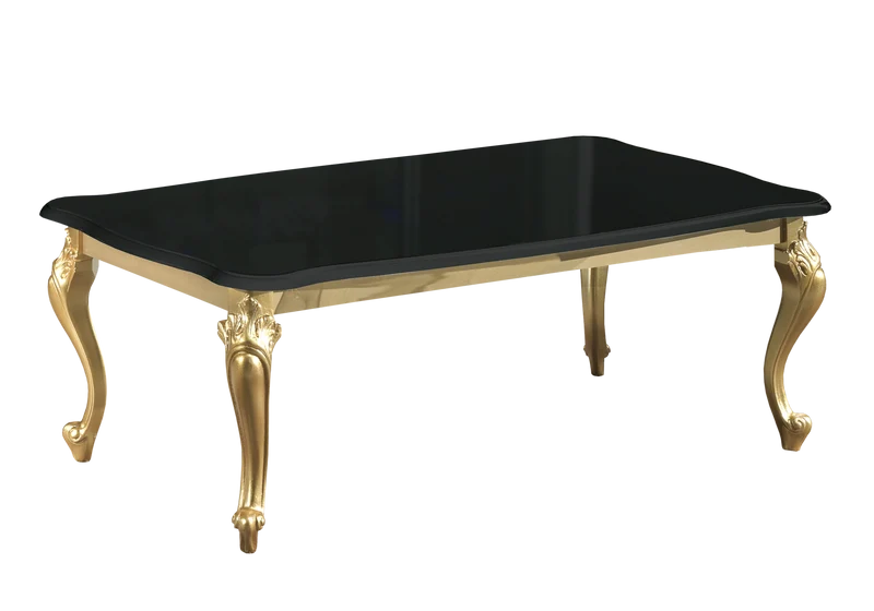 Ensemble meuble TV baroque noir doré - ROSA