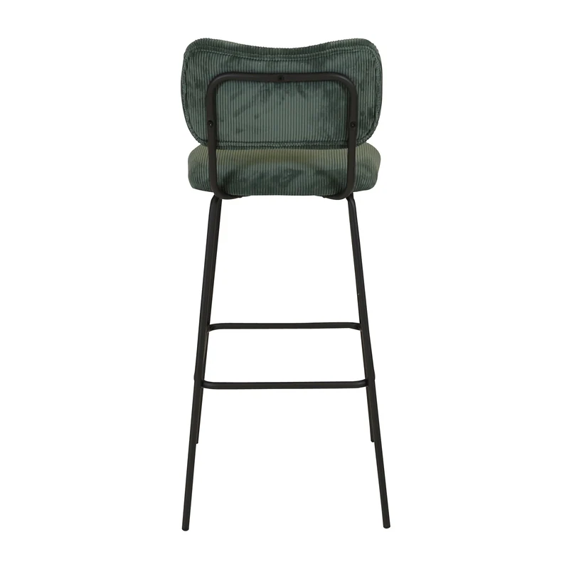 Chaise snack velours côtelé vert foncé