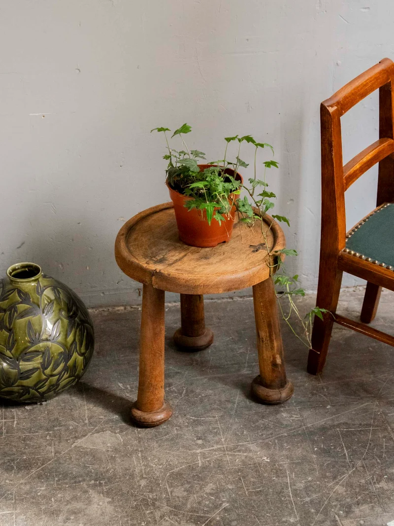 Francine, la table d'appoint aux pieds sculptés N°1539