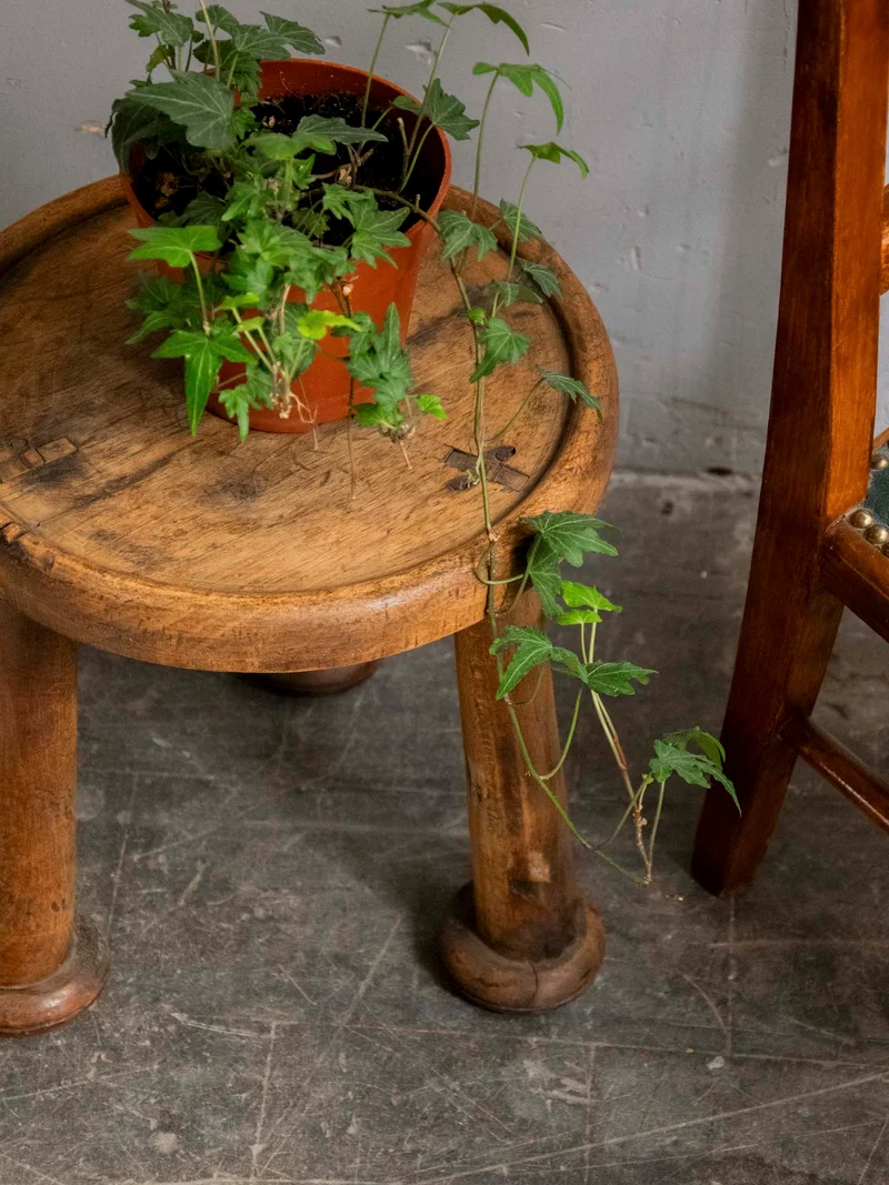 Francine, la table d'appoint aux pieds sculptés N°1539