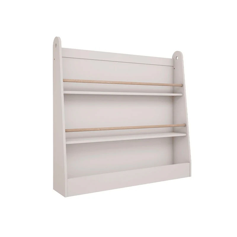 Bibliothèque Wood Luck Bookworm Blanc