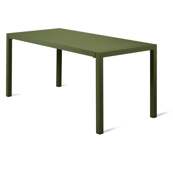 Table repas outdoor 160cm métal vert foncé