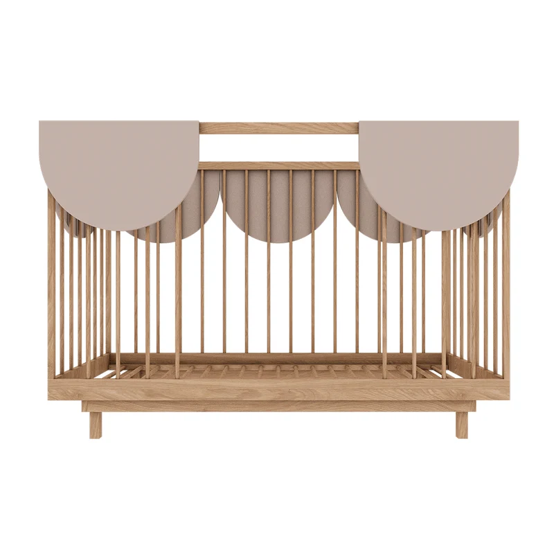 Lit évolutif 70x140 et commode 3 tiroirs Wood Luck Bloom Cachemire et Bois