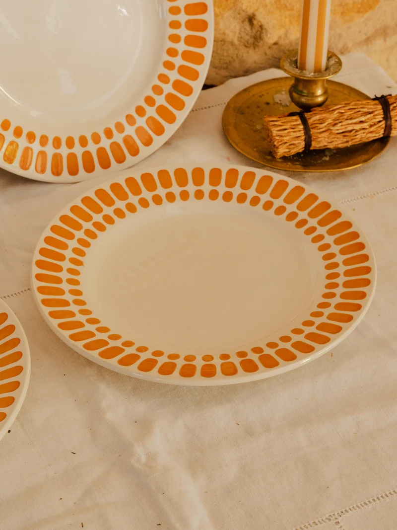 Antoinette, le lot de 4 assiettes en faïence N°349