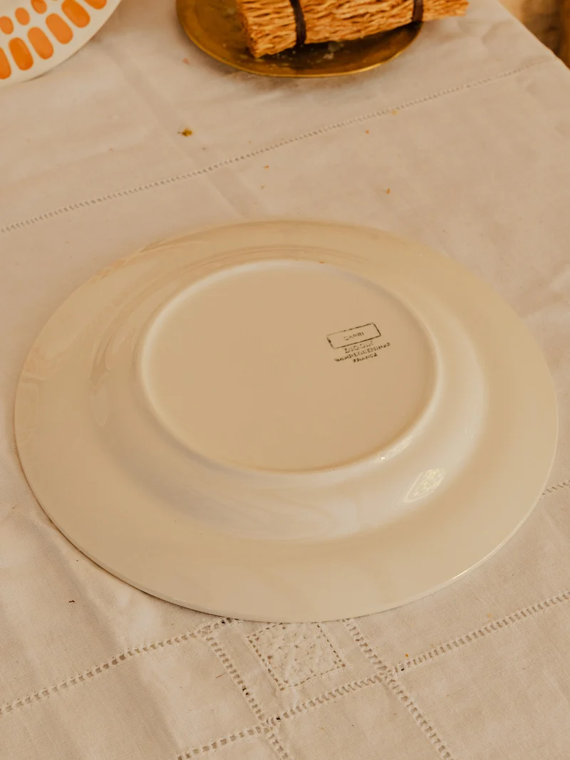Antoinette, le lot de 4 assiettes en faïence N°349