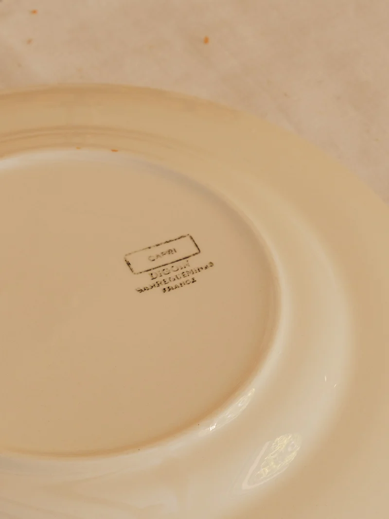 Antoinette, le lot de 4 assiettes en faïence N°349