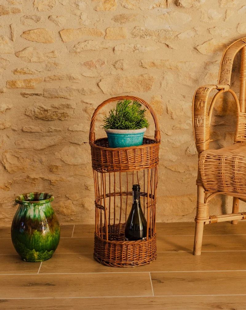 Ambroise, le panier bar en rotin N°972