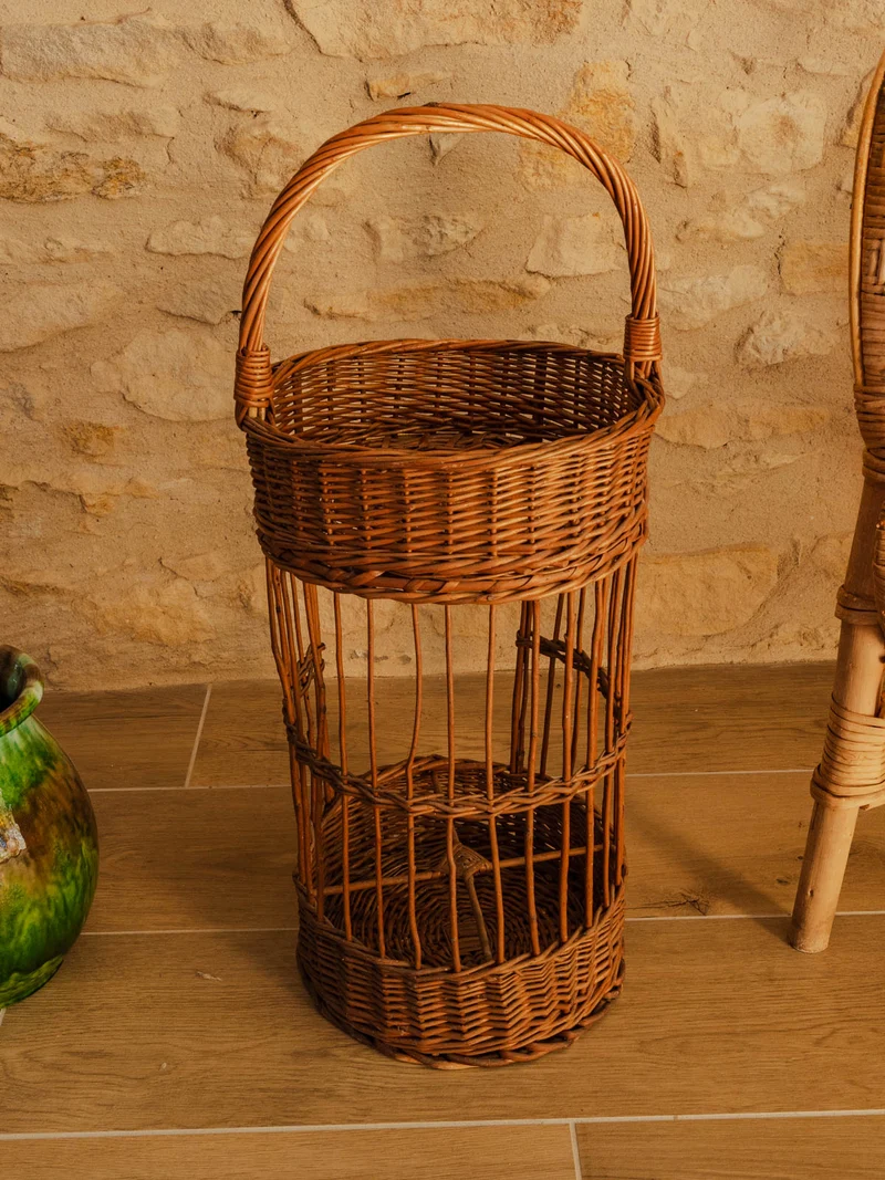 Ambroise, le panier bar en rotin N°972