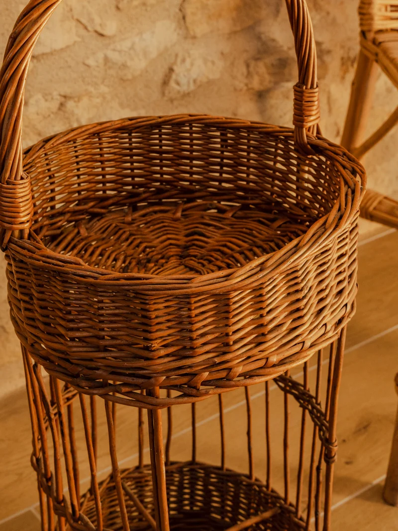 Ambroise, le panier bar en rotin N°972
