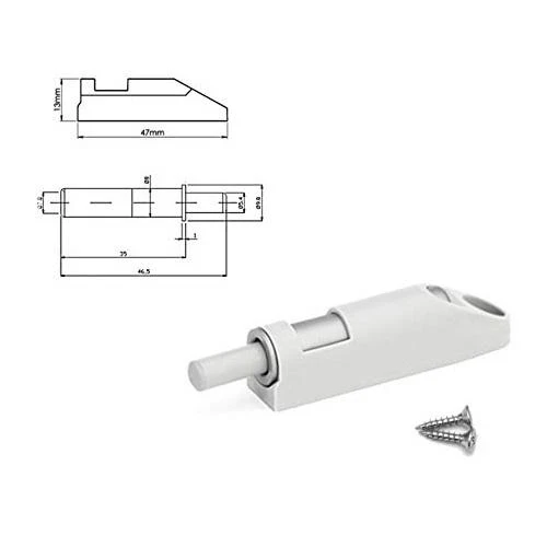 Amortisseur de porte de cuisine fermeture silencieuse - Érable (10 pièces)