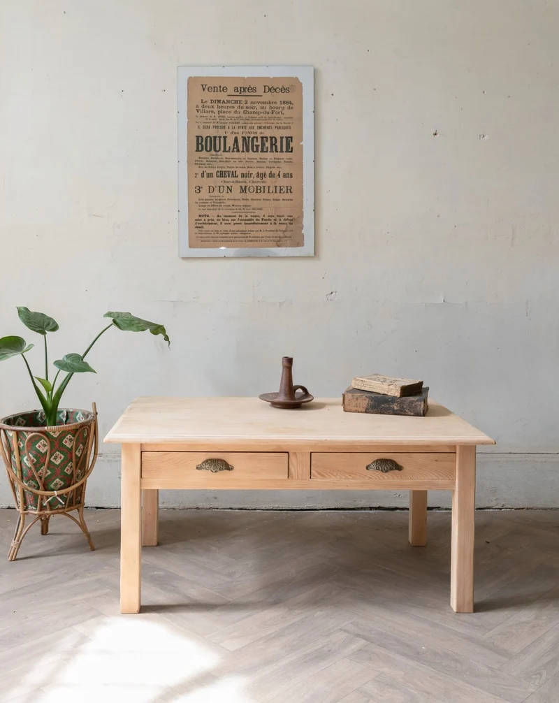 Léonie, la table basse en bois N°1136