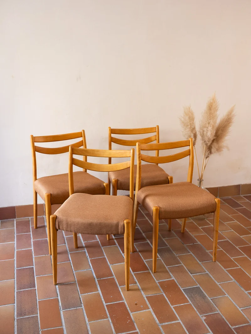 Alma, le lot de 4 chaises aux teintes douces N°1899