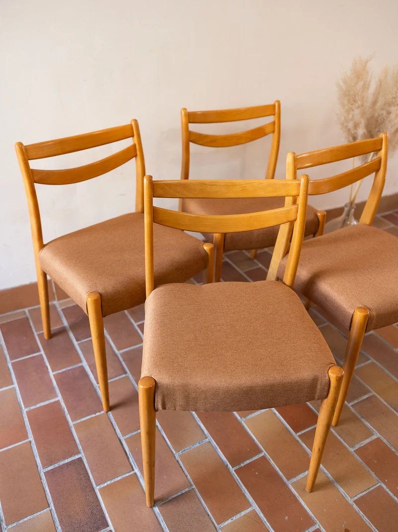 Alma, le lot de 4 chaises aux teintes douces N°1899