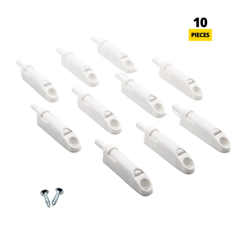 Amortisseur de porte de cuisine fermeture silencieuse - Blanc (10 pièces)