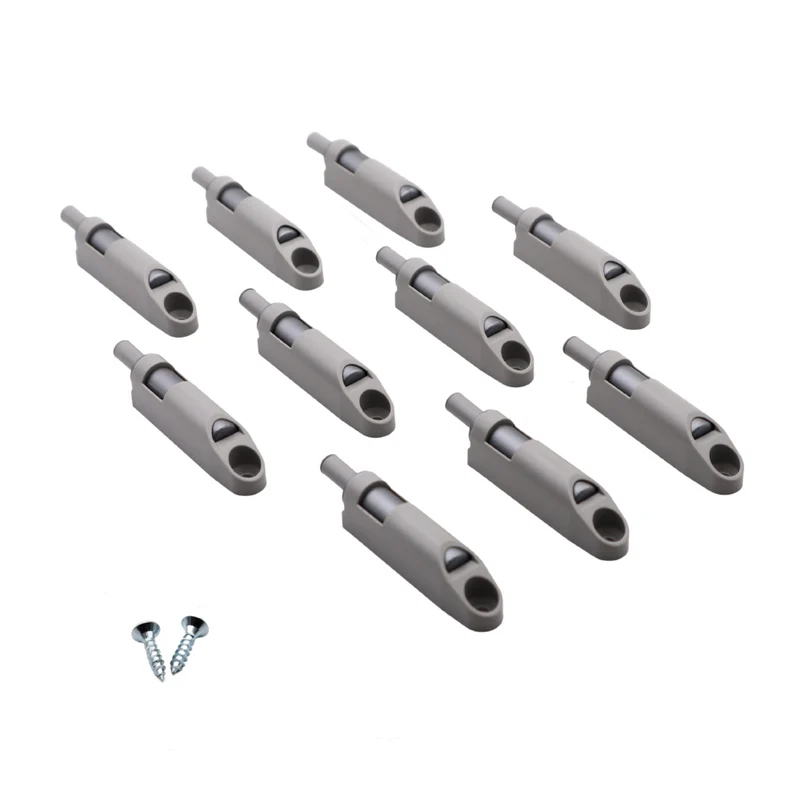 Amortisseur de porte de cuisine fermeture silencieuse - Gris (10 pièces)