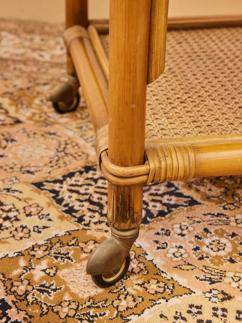 Léonie, la table basse en rotin N°1141