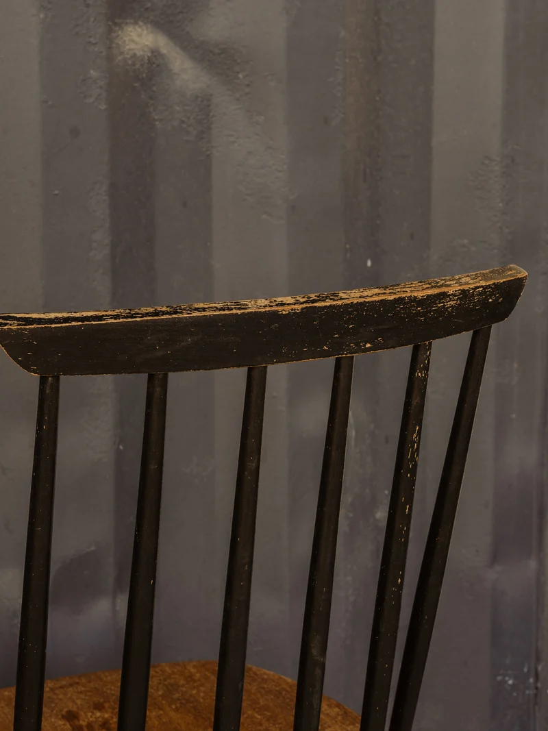 Alma, le lot de 6 chaises en bois noir N°1873