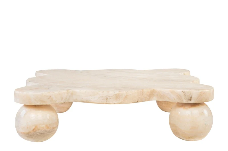 Casa Padrino Luxus Tablett 28 x 28 x H. 7,5 cm - Edles Tablett aus hochwertigem poliertem Onyx - Luxus Deko Accessoires