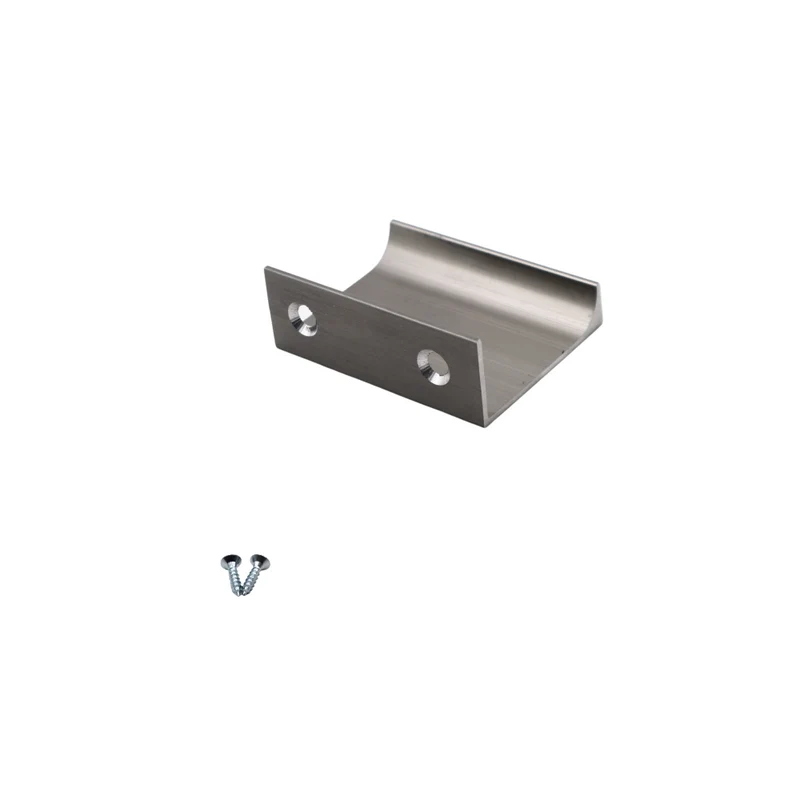 Poignée profilée Edge 32mm (Longueurs totales 52mm) - Acier brossé