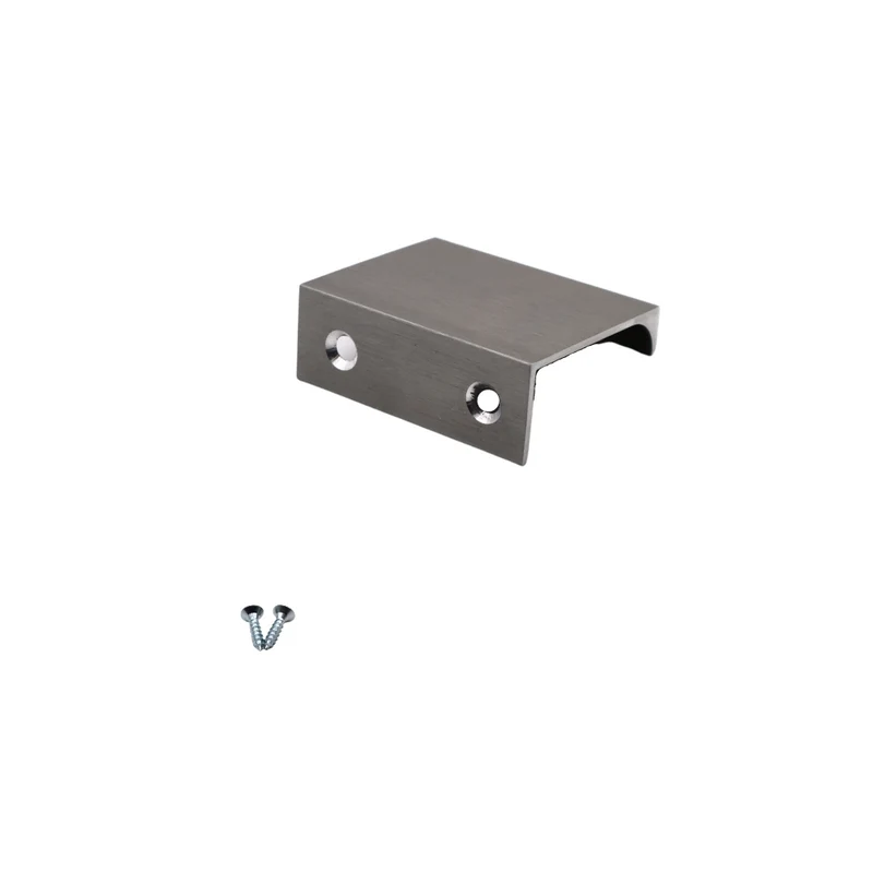 Poignée profilée Edge 32mm (Longueurs totales 52mm) - Acier brossé