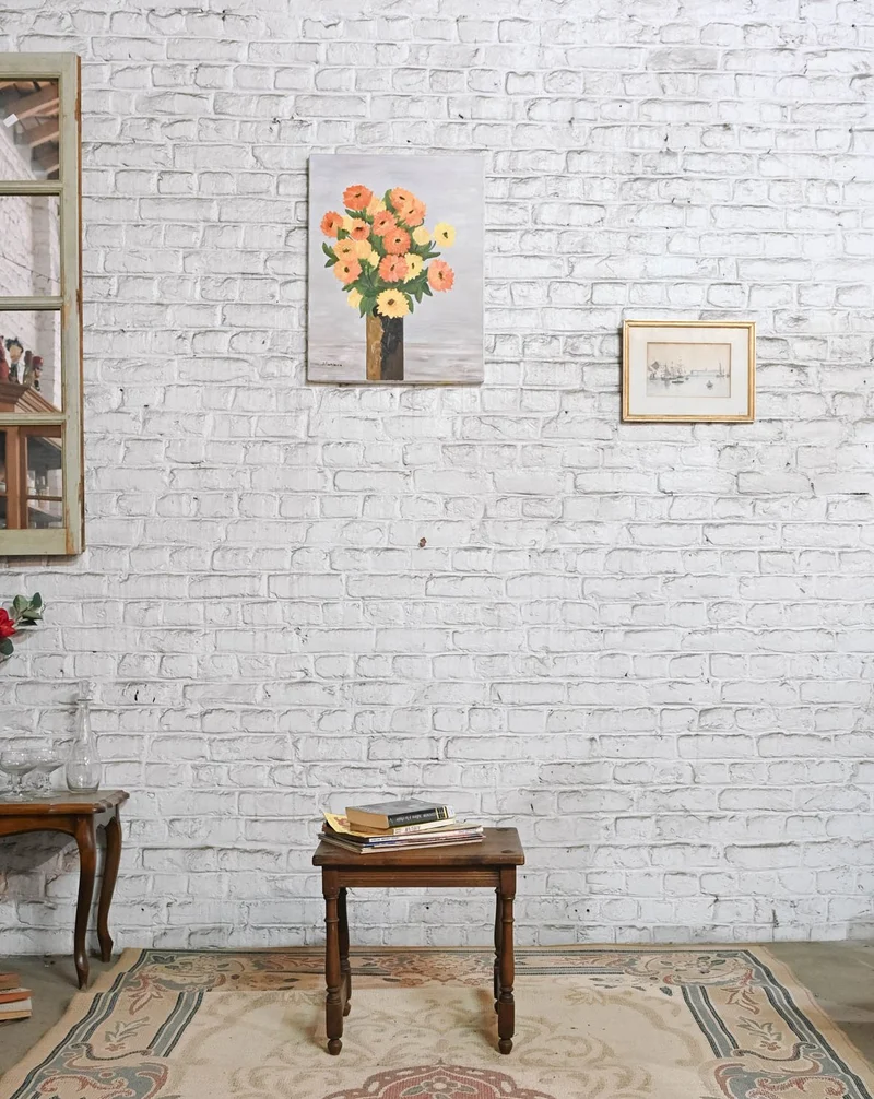 Francine, la table d'appoint en bois rustique N°1522