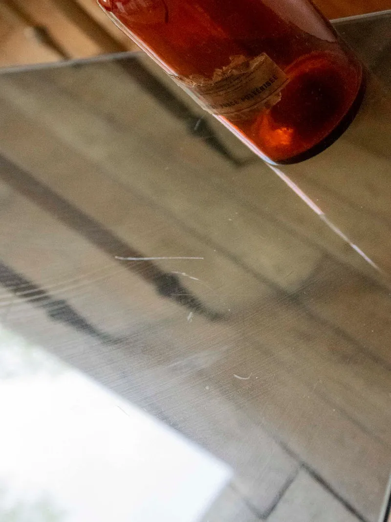 Barbara, la table gigogne en verre fumé N°194