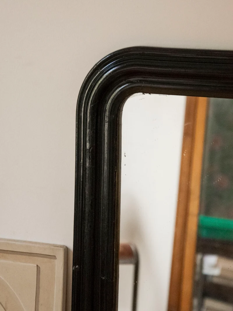 Georges, le miroir ancien au cadre noir N°1423