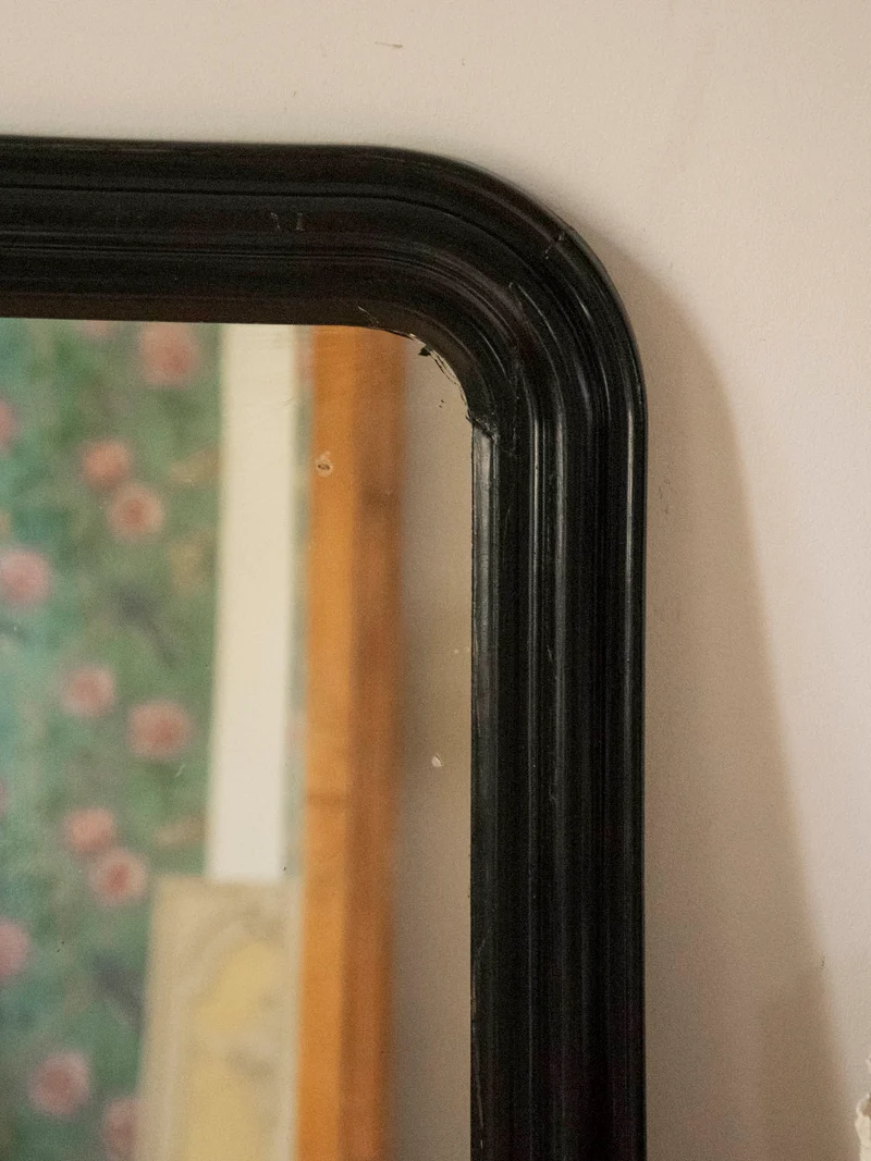 Georges, le miroir ancien au cadre noir N°1423