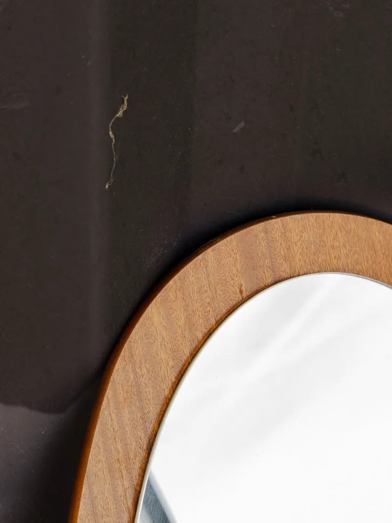 Igor, le miroir ovale en teck N°1135